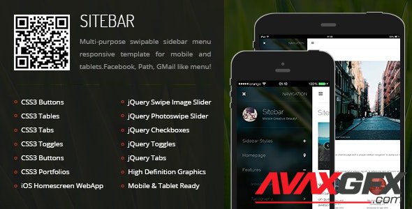 ThemeForest - Sitebar Mobile v1.0 - 6274413