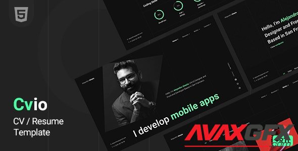 ThemeForest - Cvio v1.1.0 - CV Resume Template - 24695116