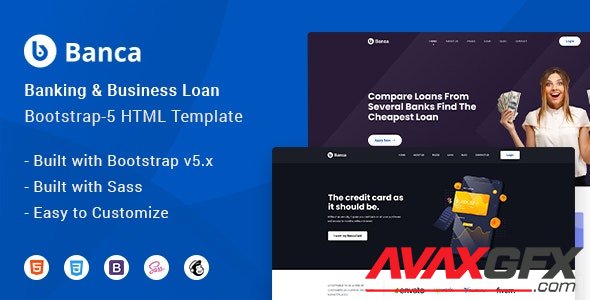 ThemeForest - Banca v1.0.0 - Banking & Business Loan Bootstrap-5 HTML Website Template - 32788885