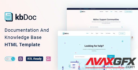 ThemeForest - kbdoc v1.1.0 - Documentation And Knowledge Base HTML5 Template with Helpdesk Forum - 29398963