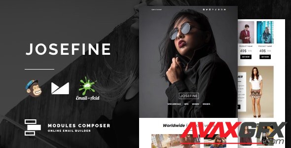 ThemeForest - Josefine v1.0 - E-commerce Responsive Email for Fashion & Accessories with Online Builder - 33018263