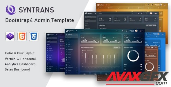 ThemeForest - Syntrans v1.0 - Bootstrap4 Admin Template (Update: 13 April 21) - 29596611