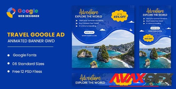 CodeCanyon - Travel Animated Banner Google Web Designer v1.0 - 33212307