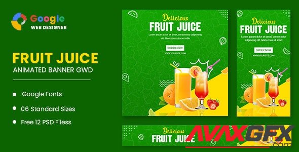 CodeCanyon - Fruit Juice Animated Banner Google Web Designer v1.0 - 33184364