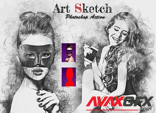 Art Sketch Photoshop Action - 6279437