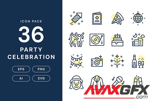 Party Celebration - Icon Pack B5H9XSN