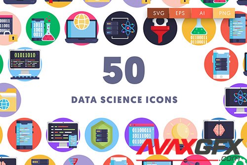 50 Data Science Icons 99WFV56