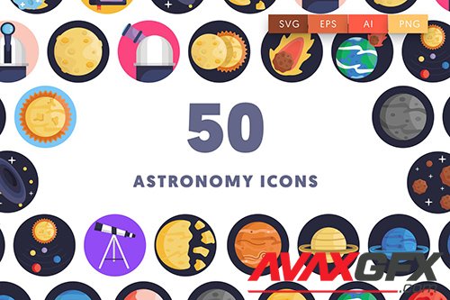 50 Astronomy Icons UCUCPCQ