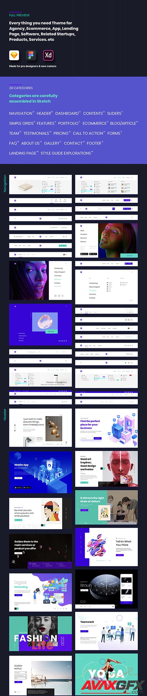 Ataman Web UI Kit – Templates For Website
