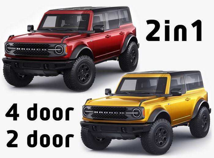 Ford Bronco 2021 4-door and 2-door