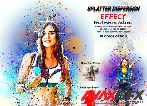 Splatter Dispersion Effect PS Action - 6296762