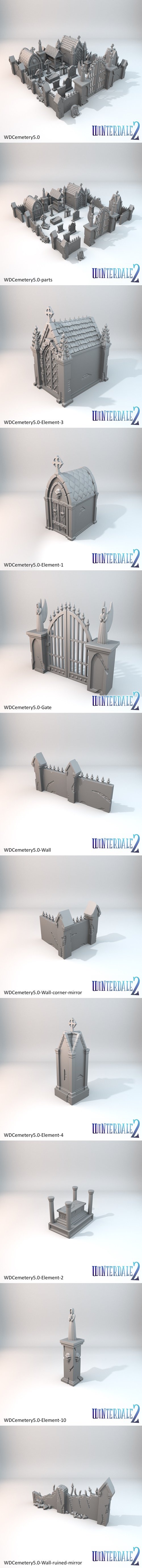 Winterdale Cemetery – 3D Printable STL