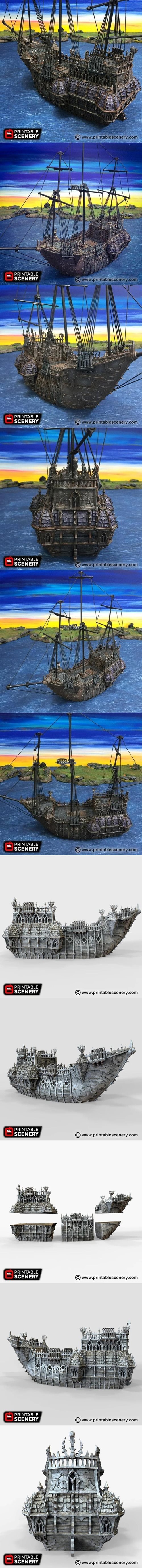 The Black Ship – 3D Printable STL