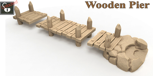 Wooden Pier – 3D Printable STL