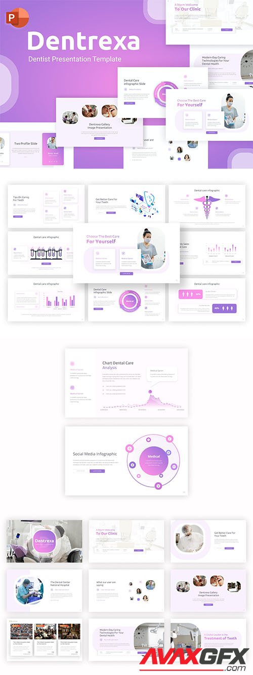 Dentrexa Dentist Creative PowerPoint Template