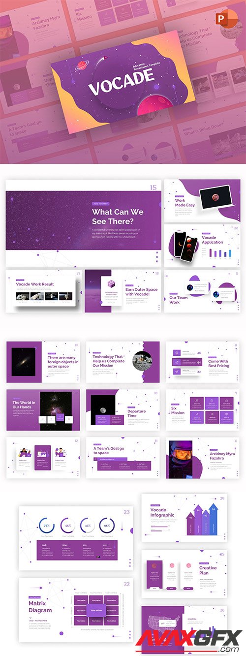 Vocade Education Creative PowerPoint Template