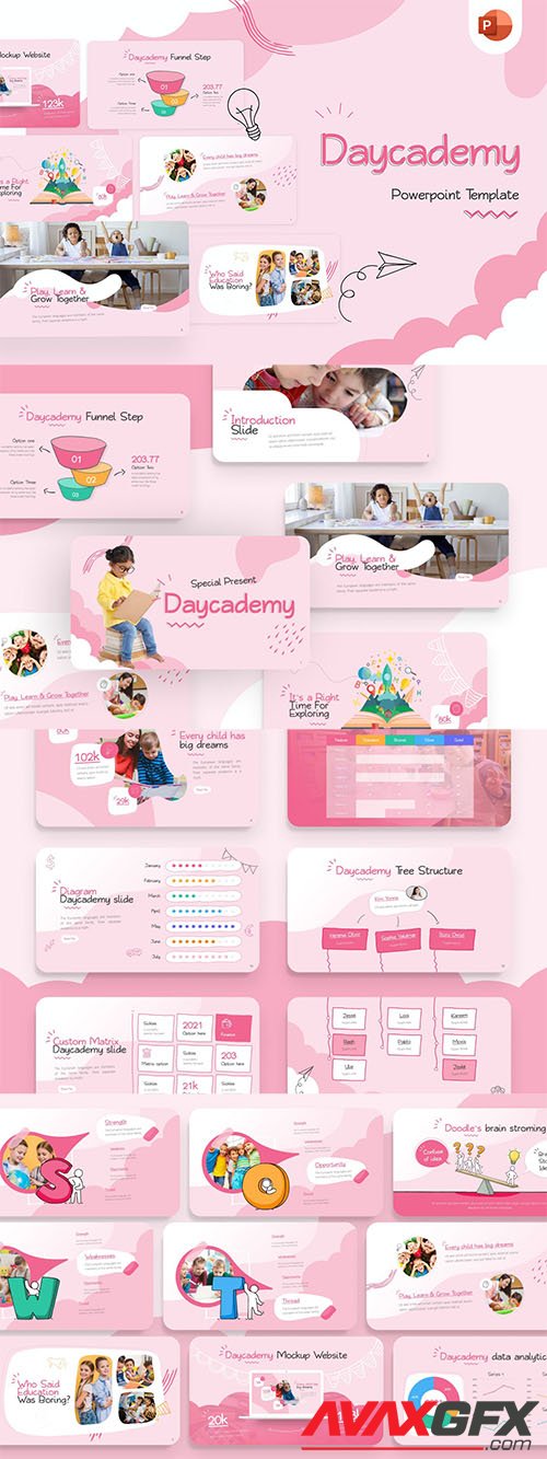 Daycademy Education Creative PowerPoint Template