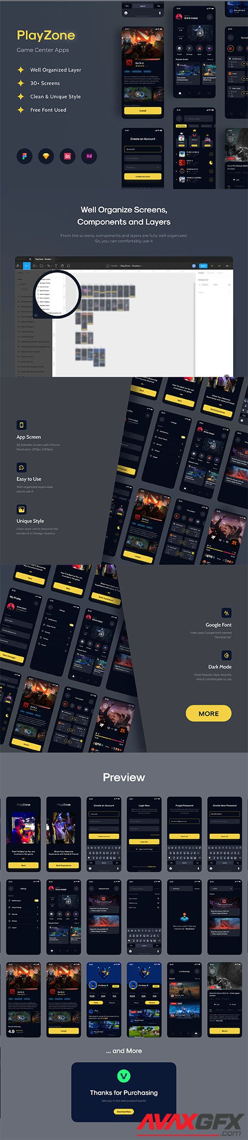 PlayZone - Game Center Apps UI KIT