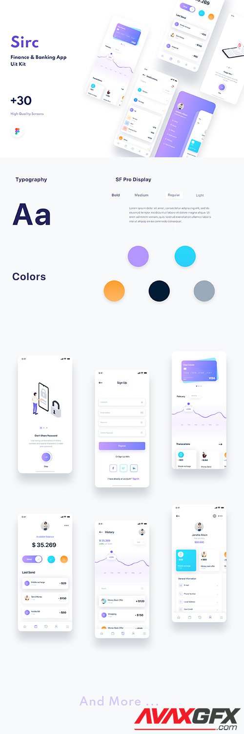 Sirc - Banking App UI Kit