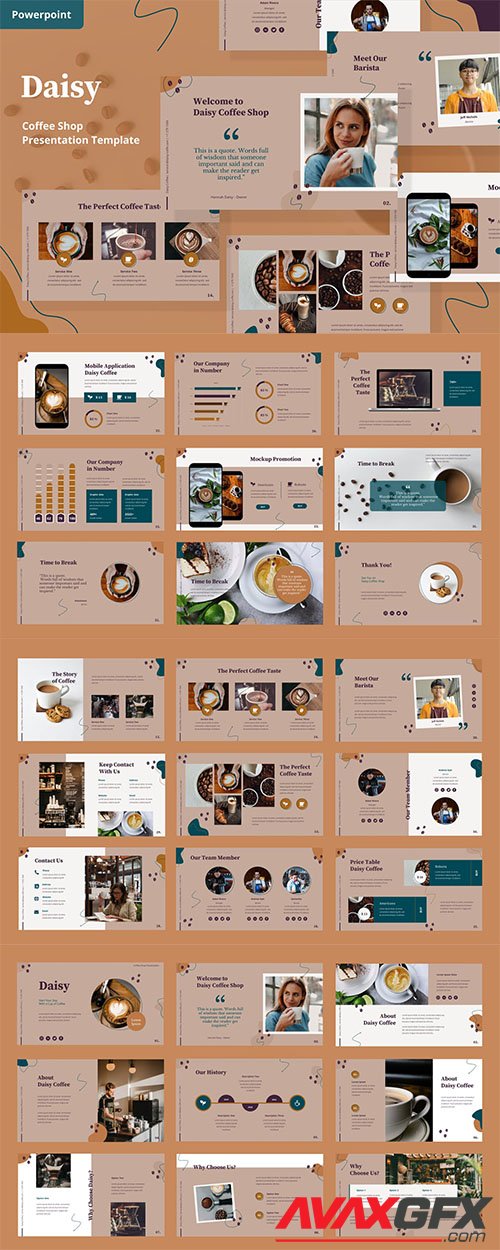 Coffee Shop - Powerpoint, Keynote and Google Slides Template