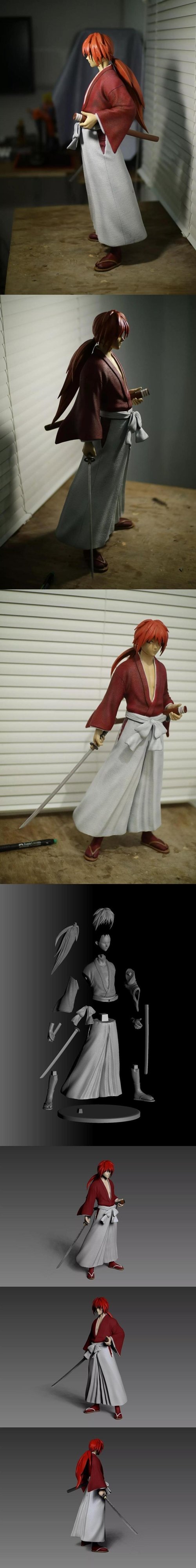 Samurai x Kenshin Himura – 3D Printable STL