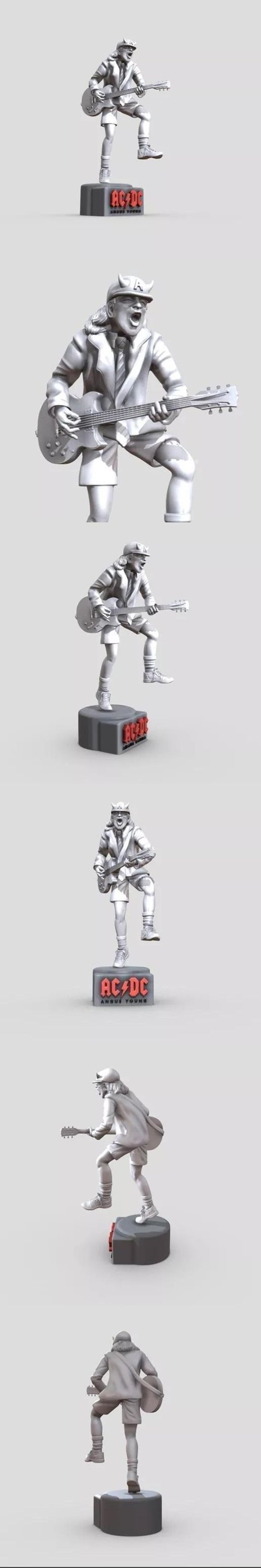 Angus Young – ACDC – 3D Printable STL