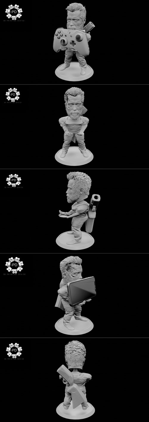 Soporte Joystick Terminator – 3D Printable STL