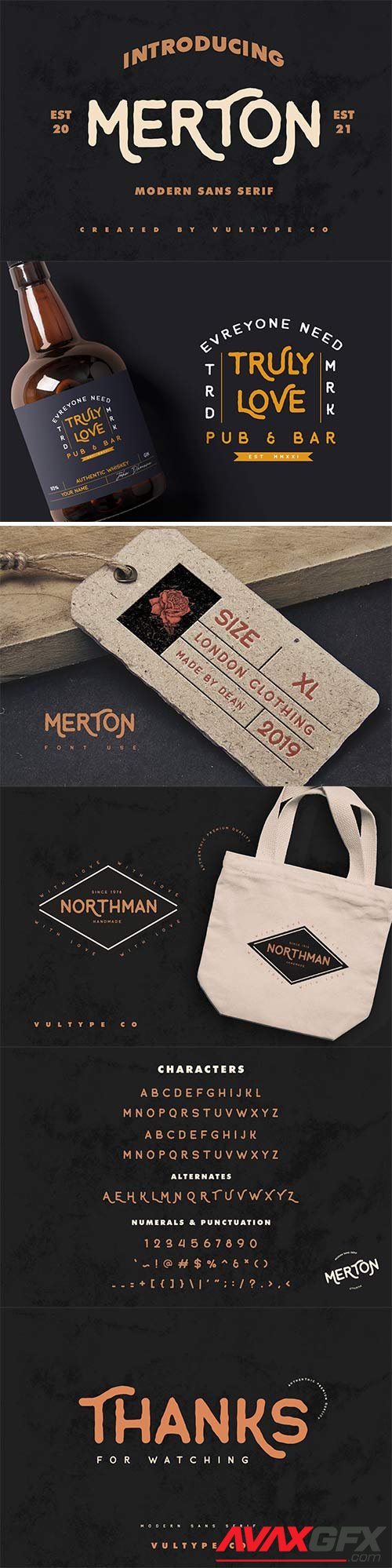 Merton Vintage Font