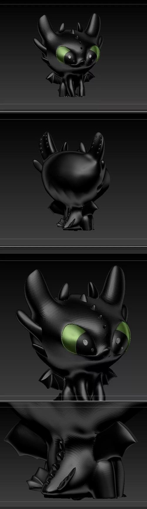 Rose Dragon Curled 3D Printable STL Download 3D Models For Print