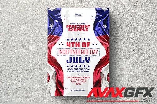 American independence day flyer template XW5ZD8T