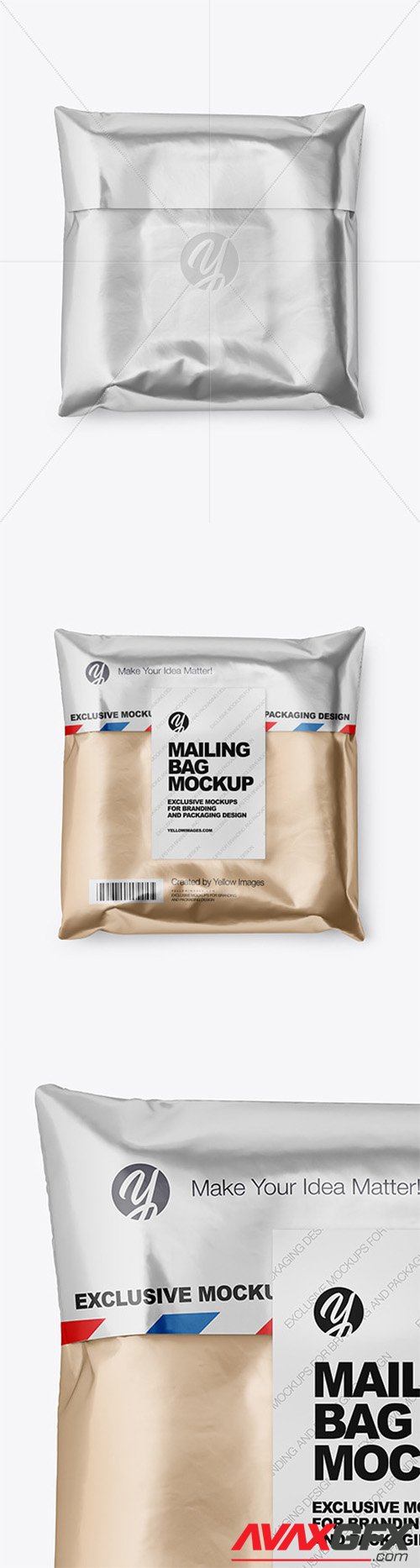 Metallic Mailing Bag Mockup 84837 TIF