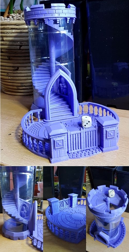 Another dice tower – 3D Printable STL