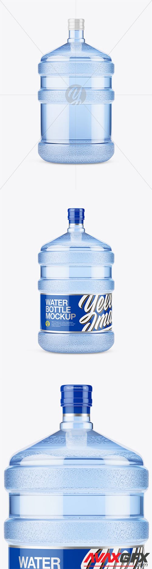 PET Plastic Water Bottle 20l Mockup - Front View 57024 TIF