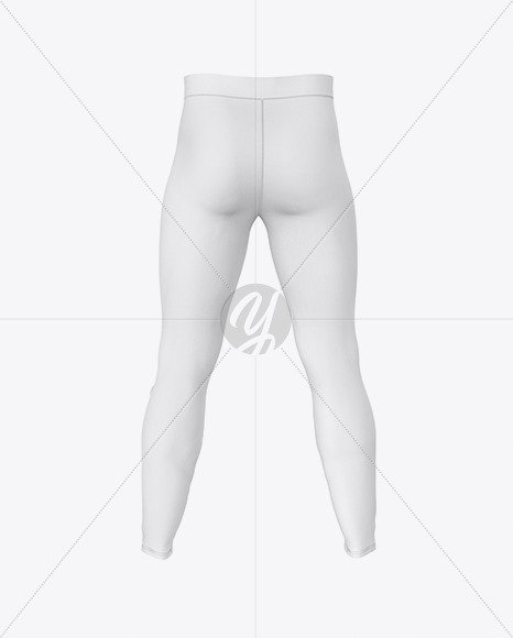 Compression Trousers Mockup – Back View 54199