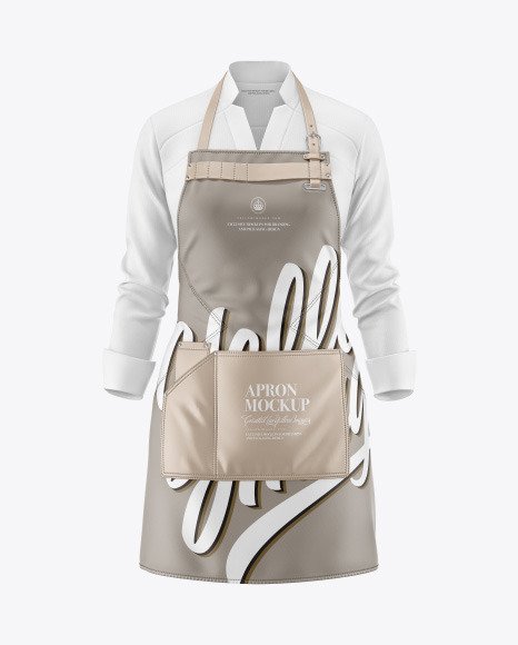 Apron With Shirt Mockup 86479