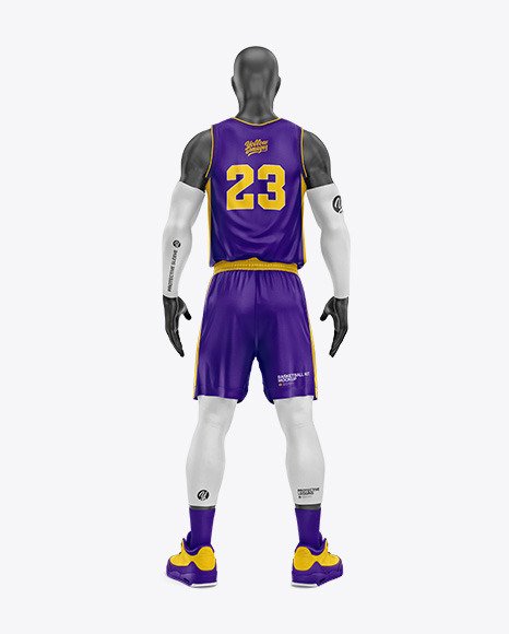 Basketball Kit Mockup - Back View 86577