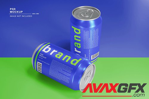 Fresh cans energy drink product mockup CJFMZ7Z PSD