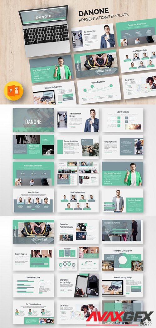 Danone - Business Powerpoint Template