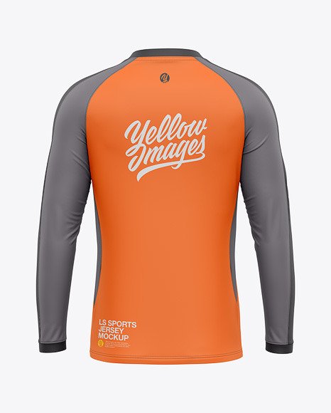 Long Sleeve Raglan Jersey Mockup 86647