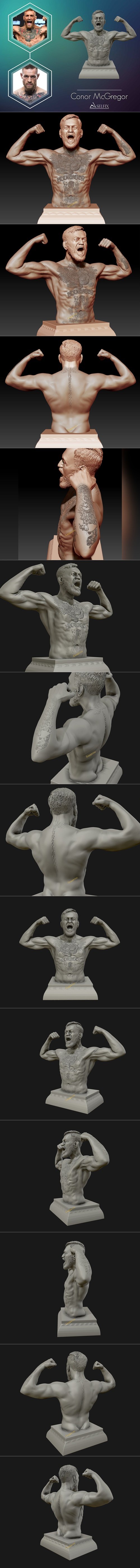 Conor McGregor – 3D Printable STL