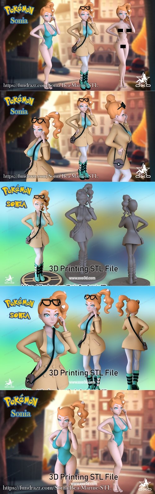 Sonia Pokemon – 3D Printable STL