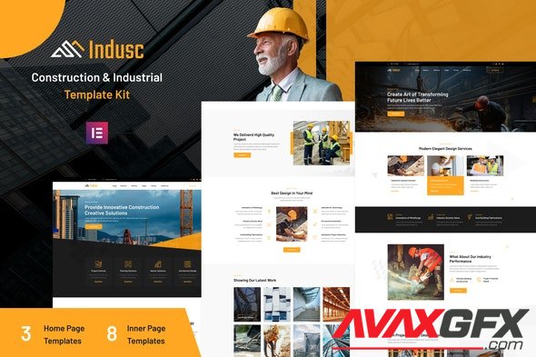 ThemeForest - Indusc v1.0.0 - Construction & Industrial Elementor Template Kit - 33258762