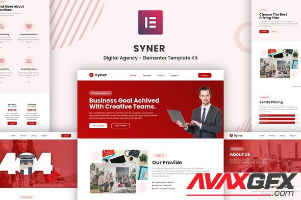 ThemeForest - Syner v3.2.4 - Creative Agency Elementor Template Kit - 33247679