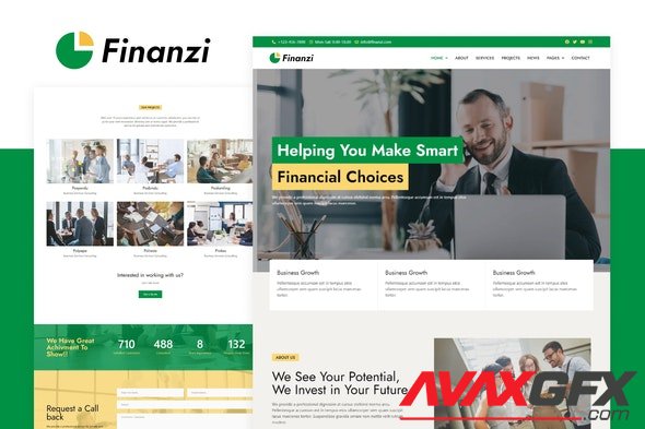 ThemeForest - Finanzi v1.0.0 - Finance & Business Elementor Template Kit - 33223994