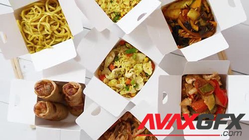 Asian Take Away or Delivery Food Concept  32772699