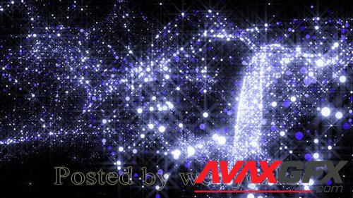 Videohive - Flying Blue Particles 33285396