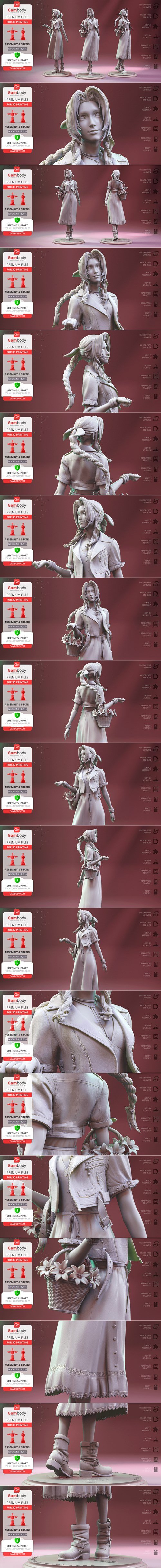 Aerith Gainsborough – 3D Printable STL