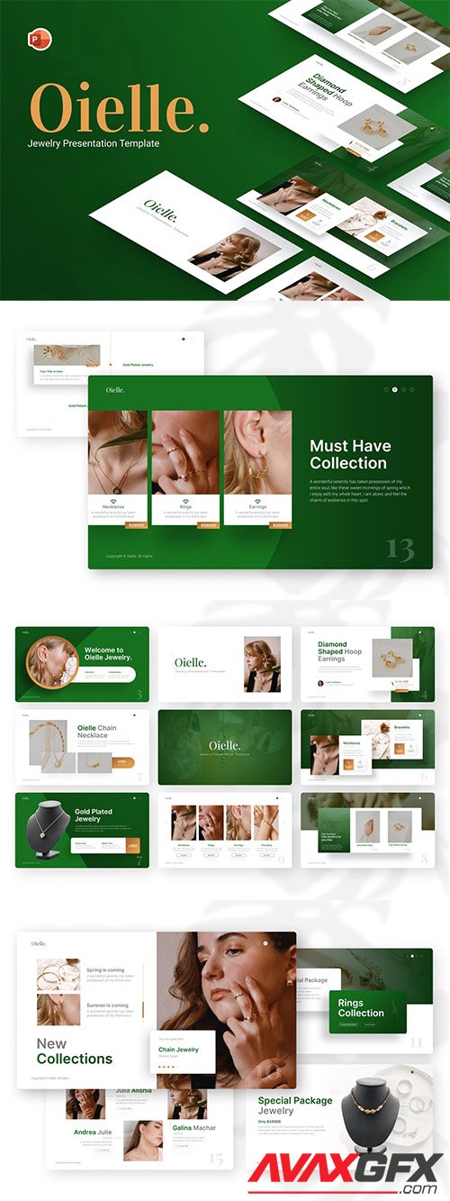 Oielle Jewelry PowerPoint Template V5CQ2W9