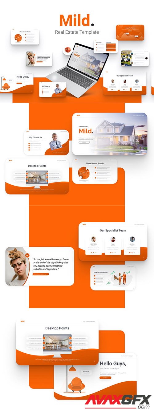 Mild Real Estate PowerPoint Template 2EYHHW6