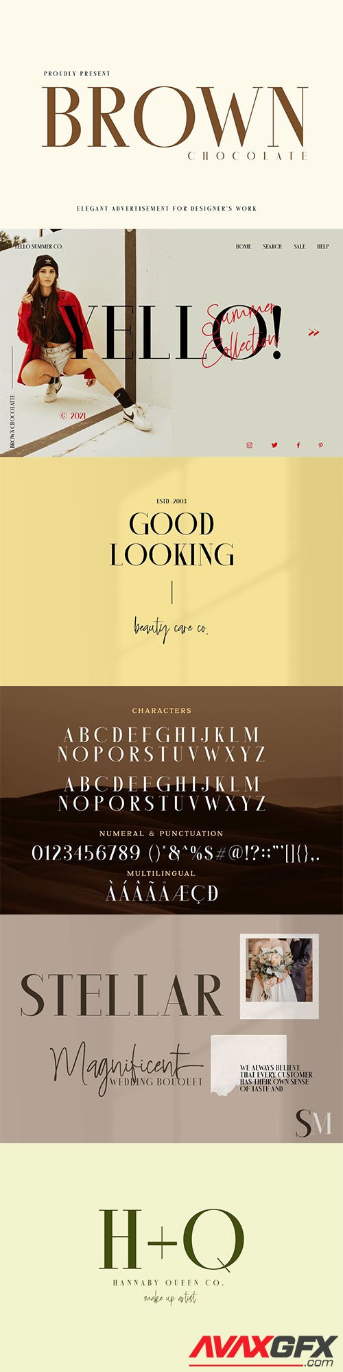 Brown Chocolatte Advertisement Font